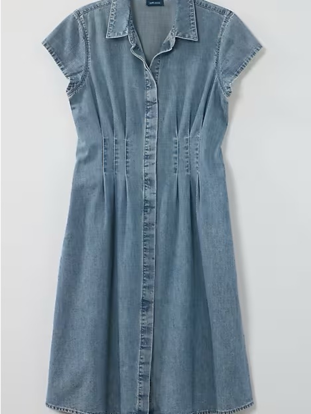 J. Jill Light Blue Denim Shirt Dress